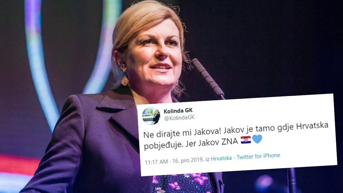 Kolinda se probudila pa se javila na Twitteru: Ne dirajte mi Jakova